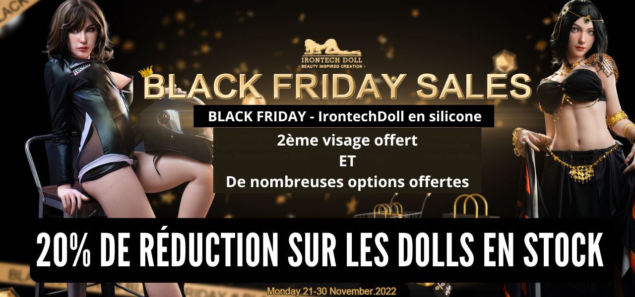 Promotion Black Friday poupée sex TPE IronTech